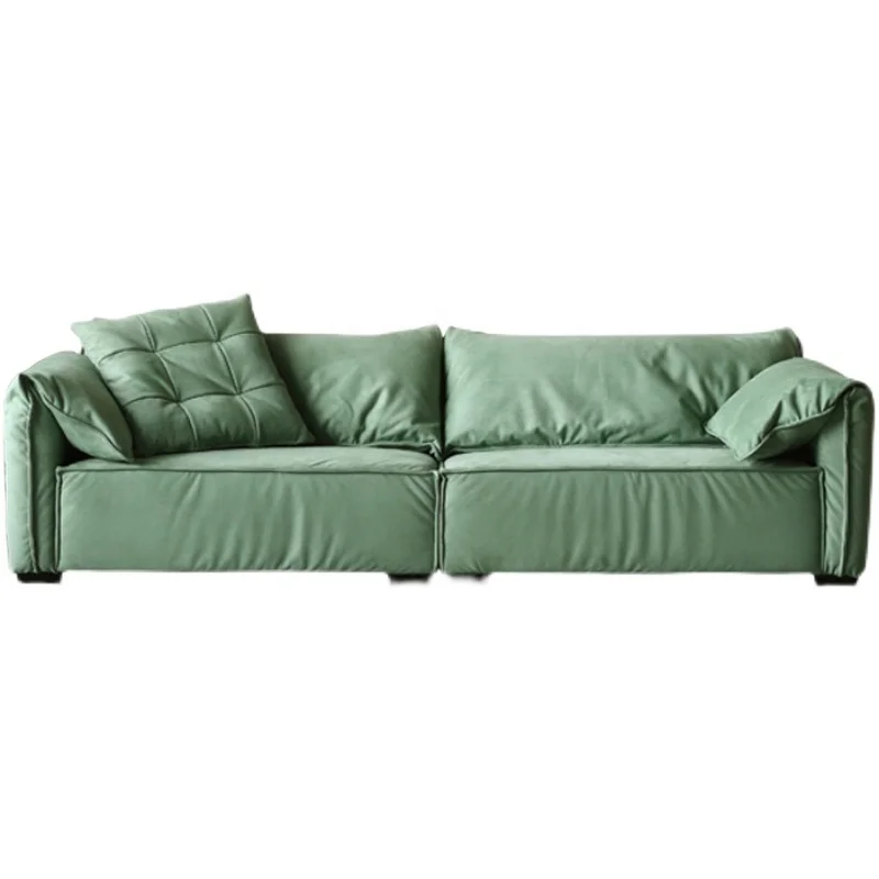 Nordic simple living room flannelette sofa home living room furniture sofa set Italian sofa combination