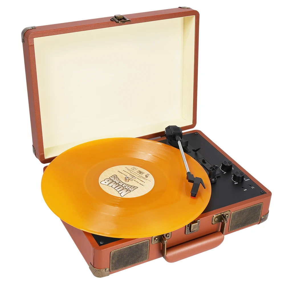 Домашняя аудиосистема, портативный портфель, Виниловый проигрыватель со светодиодным дисплеем, проигрыватель с каналом Bluetooth, диктофон, музыкальный проигрыватель, проигрыватель грамфона