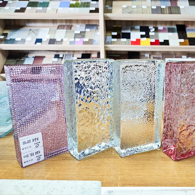 Customized glass block crystal glass brick size factory price