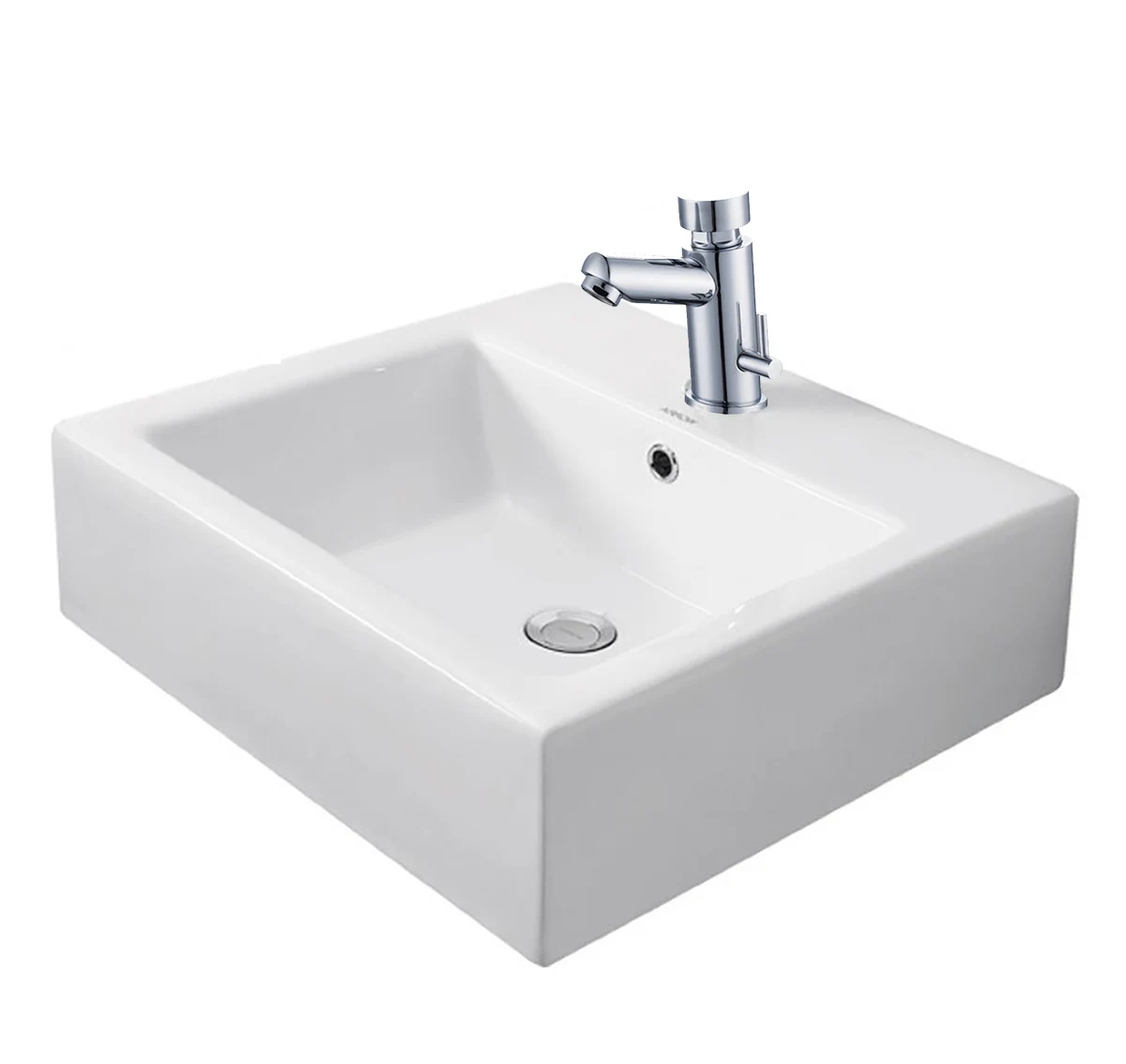 Basin Mounted Mixer Self Closing Tap with Temperature Control