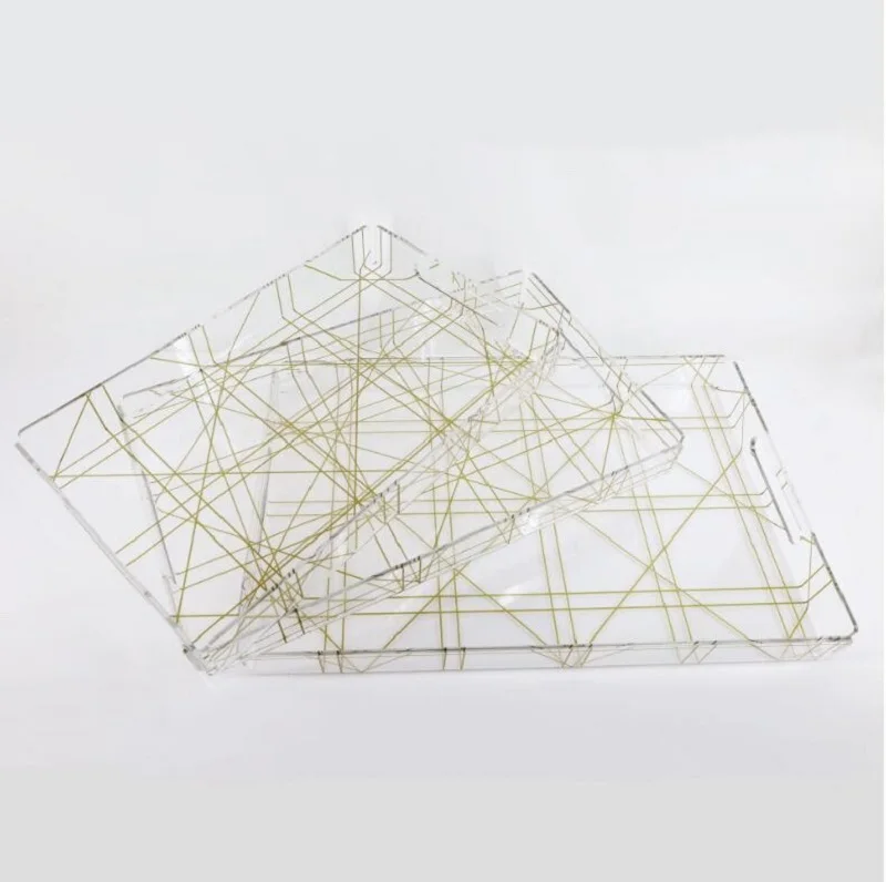 Ottoman Tray Large Acrylic Tray Clear Perspex Acrylic Tray Customized