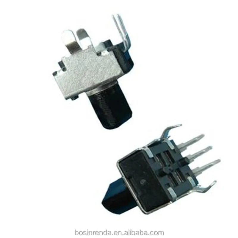 high quality rotary potentiometer 9mm b50k 5pin  9mm carbon potentiometer