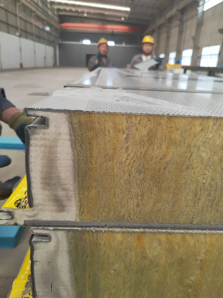Insulated Sound Absorb And Sound Reduce Perforated Acoustic Glass Wool Sandwich Panels