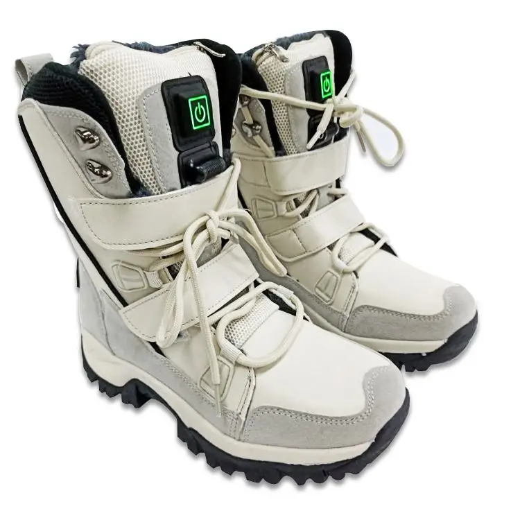 The Latest Graphene Heated Shoes In Winter Outdoor Walking Warm Electrically Heated Shoes Heating Boots