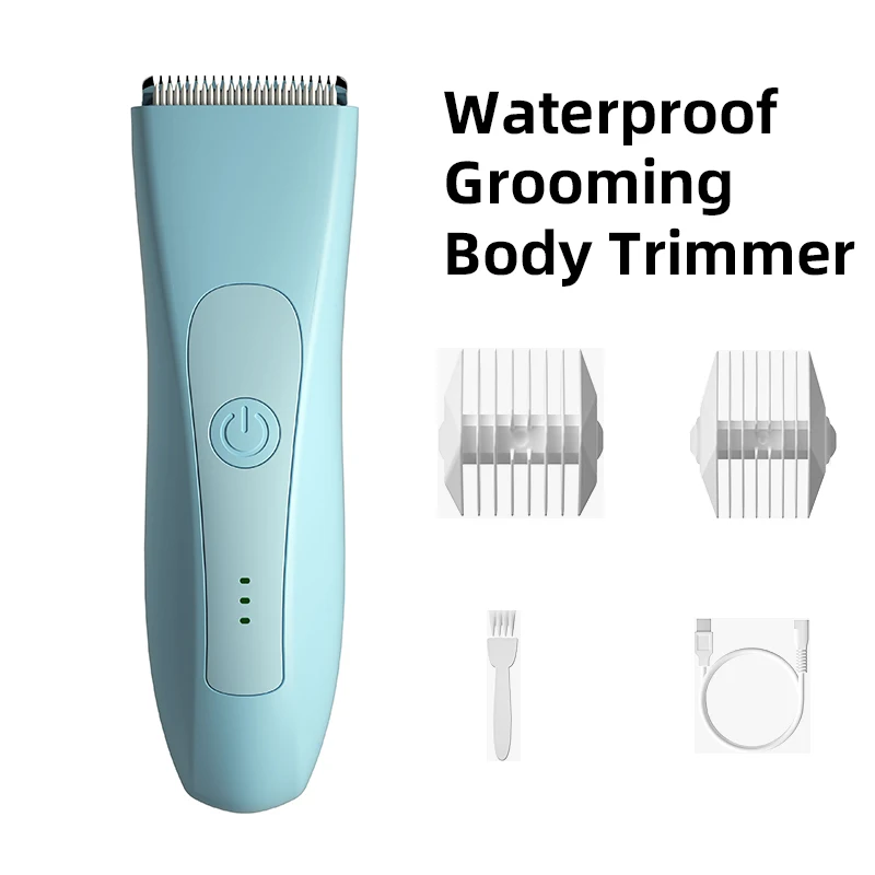 Low Novice Trimmer Skin Safe Ceramic Clippers Pubic Shaver Electric Waterproof Body Men Grooming