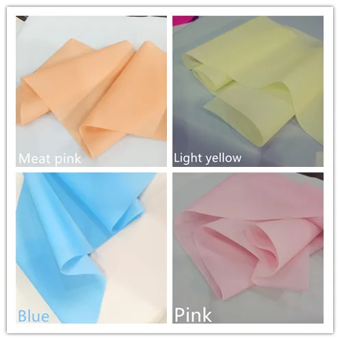 Supply white black blue purple green pink red rose thickened PVC jelly soft adhesive film