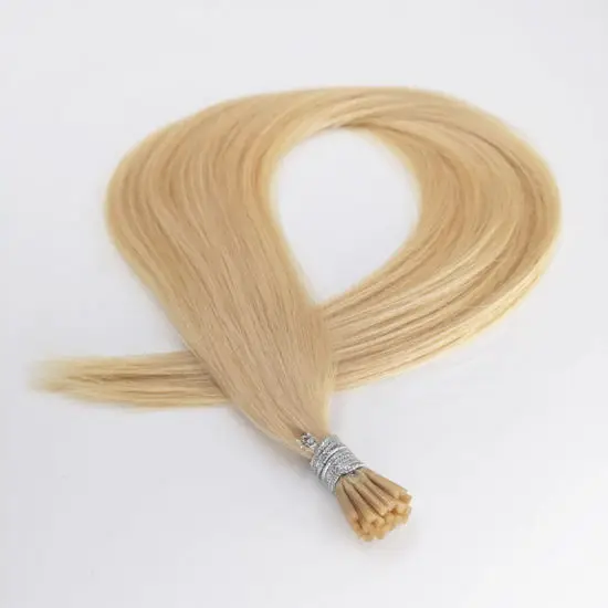 BAMBOO HAIR natural hair unprocessed human pre-bonded I tip straight extensions