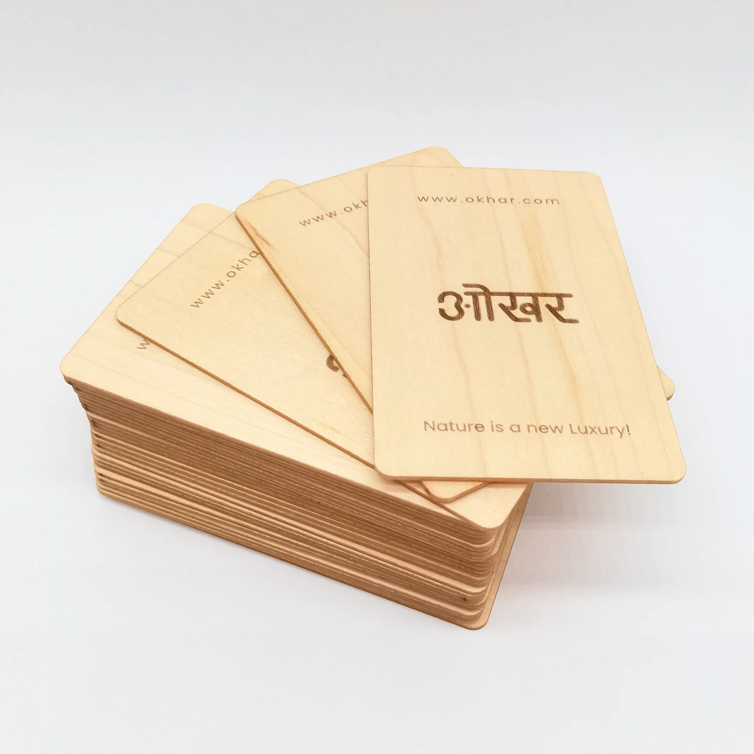 ECO friendly Customized URL Programmable Wood NFC business card