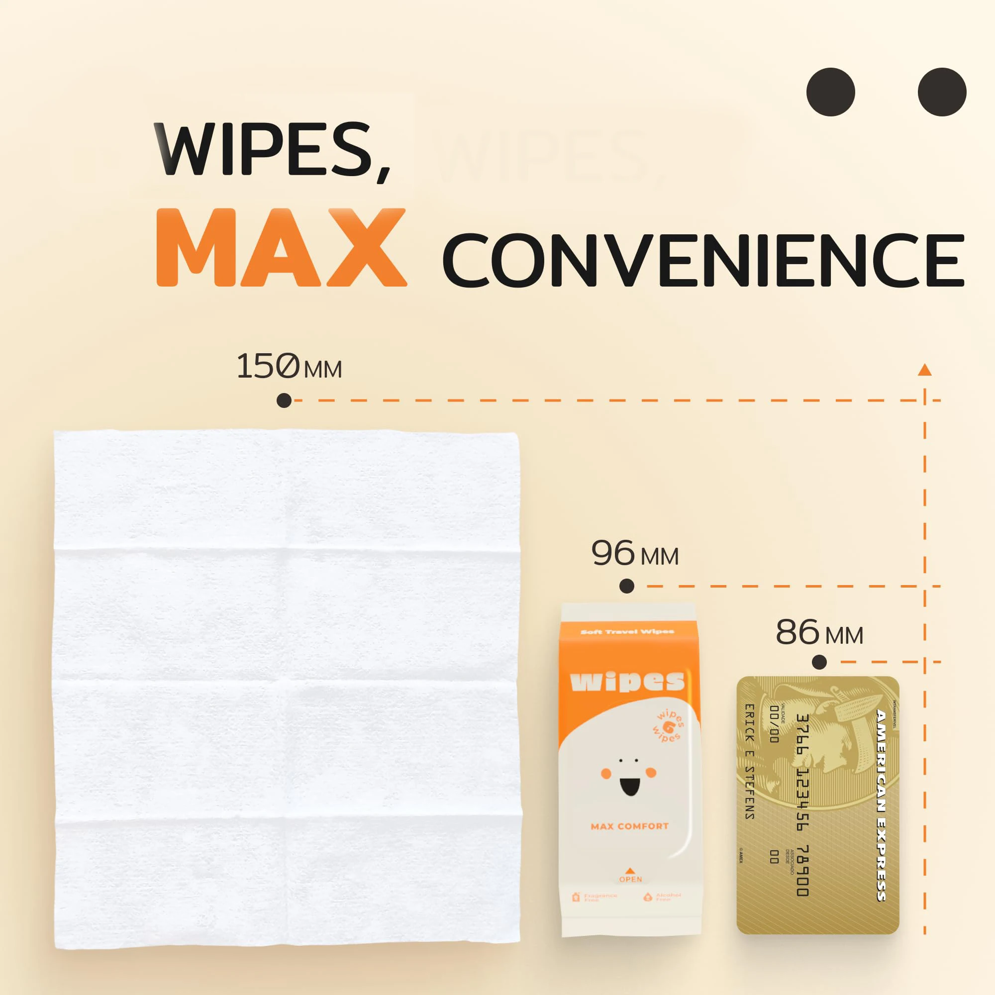 wholesale Free Sample 6 Pcs Mini Canister Wet Wipes Baby Daily Wipes Baby Skin Care Barrel Hand Wipes Custom Package