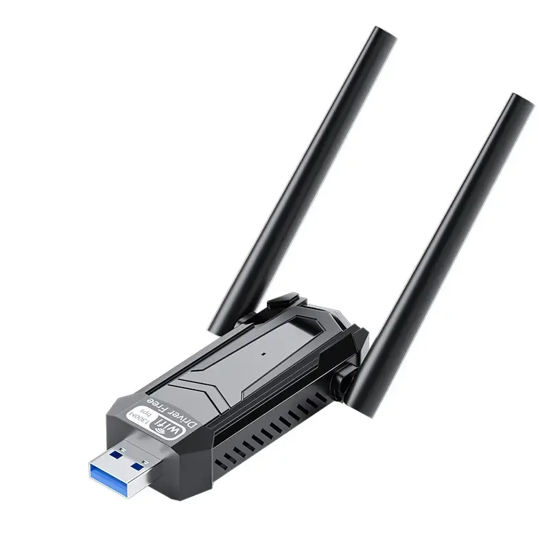 2024 New USB 3.0 Gigabit Wifi Adapter USB Wireless Network Card 1300Mbps Dual Band WiFi Adapter