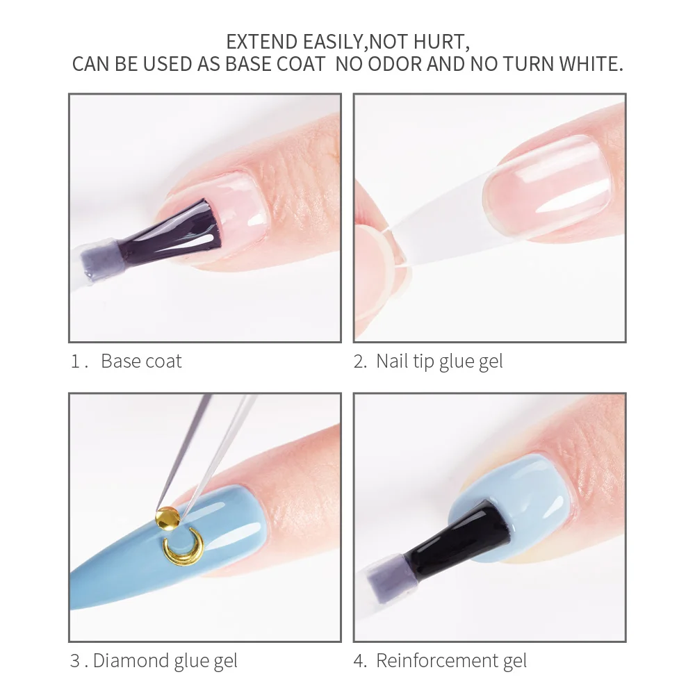 Blueyes Private Label Create Your Own Brand 4 in 1 Bulk Top Base Coat Refill Kit 15ml 150ml 250ml 500ml 1000ml