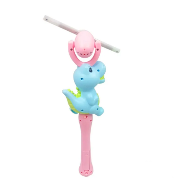 Best Selling Flash Gifts Color Changing Spinning Ball Wand dinosaur mouse cartoon Lights Glow Toys