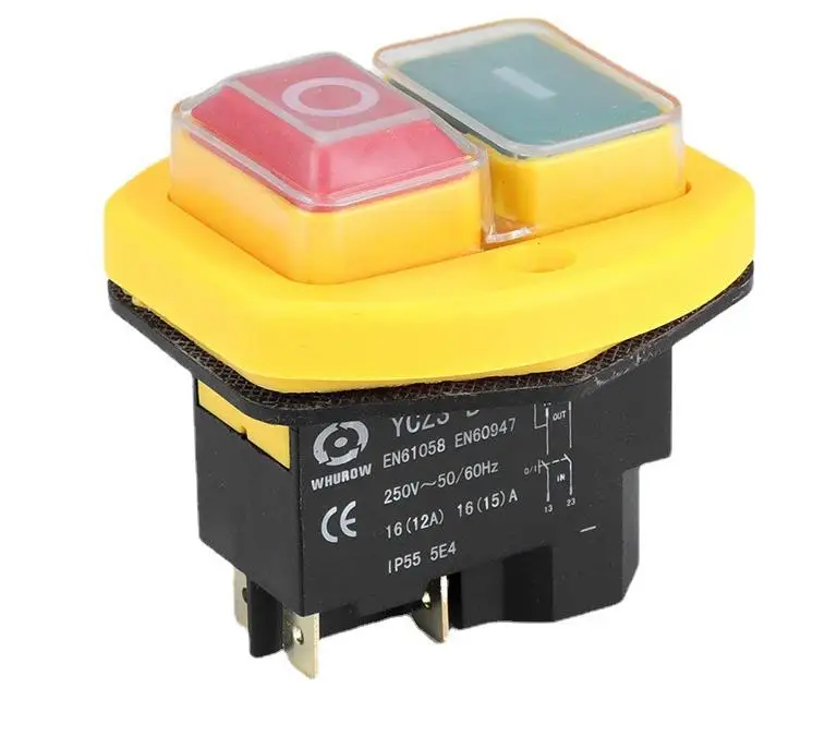 YCZ3-B электромагнитный переключатель 4/5 Pin 110/220V Вкл/Выкл кнопка перезагрузки и защиты от недостаточного напряжения может заменить