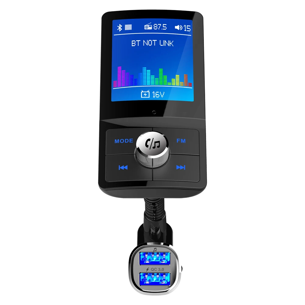Лидер продаж BC43 bluetooth адаптер аудио автомобильный сабвуфер беспроводное автомобильное зарядное устройство mp3 fm