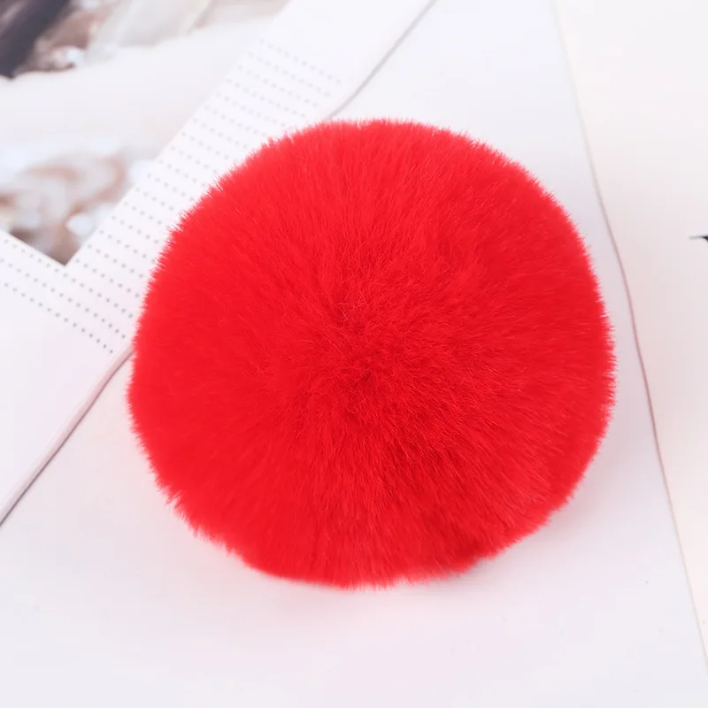 New style fashion 8cm rabbit fur ball wholesale girl backpack decorative pendant