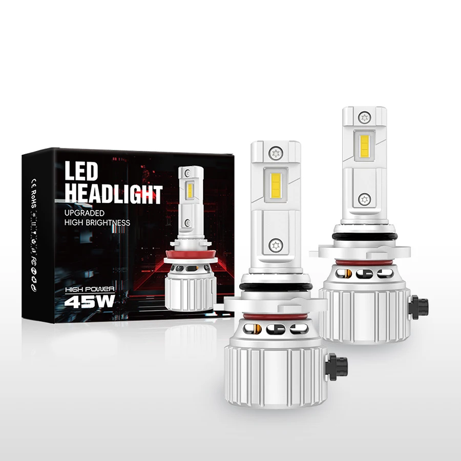 LANSEKO X10S светодиодные лампы фар 9006 9005 HB4 H11 с GC-7535 светодиодными ЧИПАМИ 10000LM вокруг медной трубки 12 В для автомобильных светодиодных