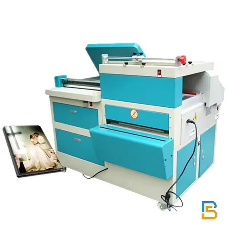 Automatic Photo Album Making Machine Hot Glue Full Moon Children Photo Album Book Forming Machine