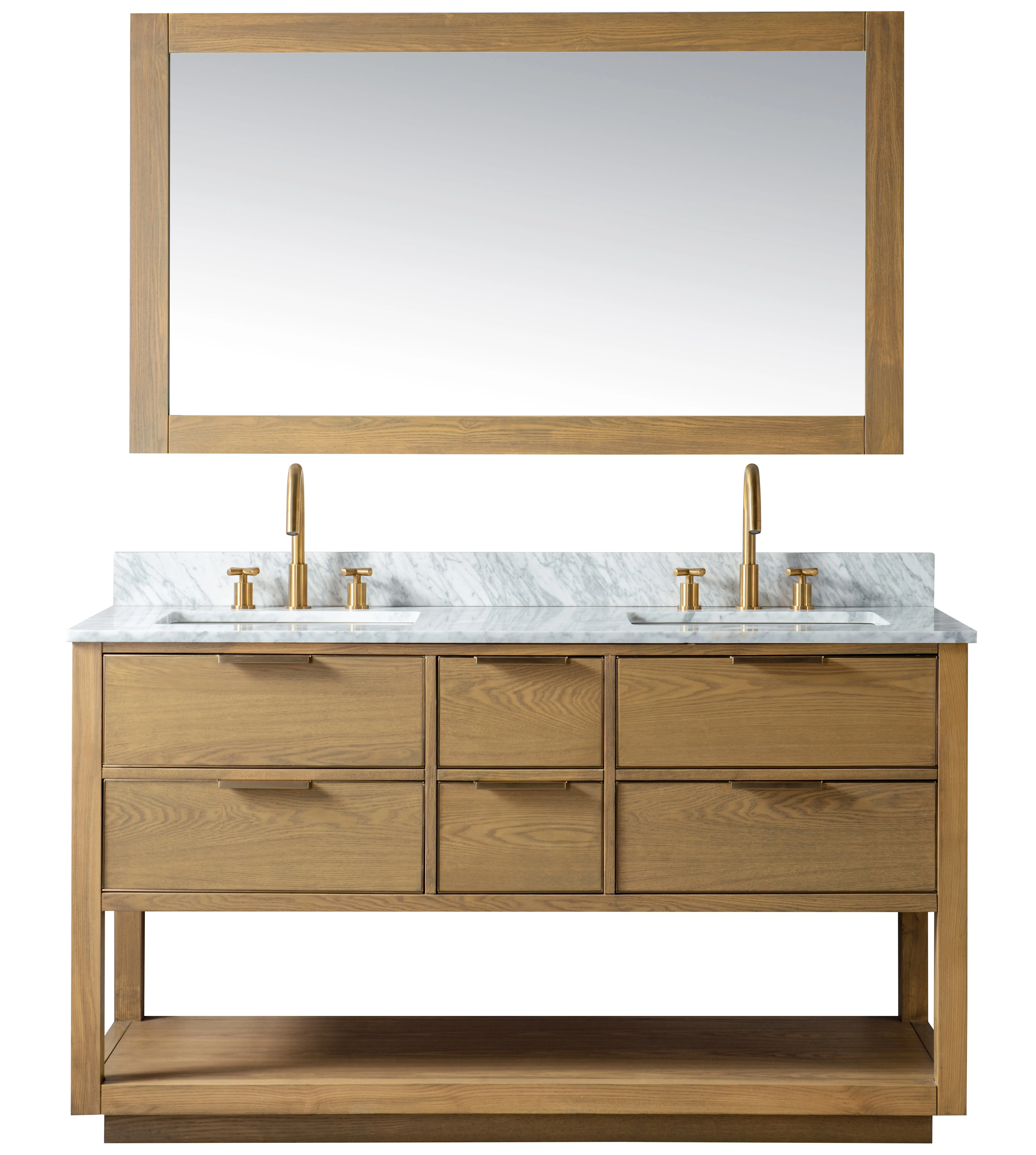 Homedee wholesale Hotel	White Modern Ceramic basin bath vanity  with 4 foot