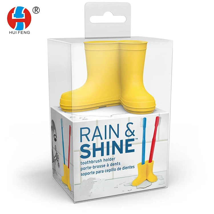 
2021 new anti falling clean silicone rain shoes rain boots toothbrush holder 