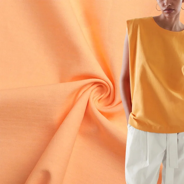 HL5060 Bright color soft touch cotton nylon summer t shirt plain single jersey knitting fabric
