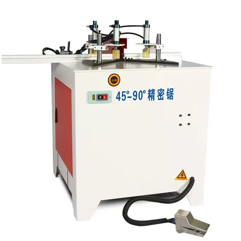 Small 45 Degree And 90 Degree Angle Cutting Machine Photo Wood Angle For Making Frame Aluminum Alloy Plate Cutting Saw