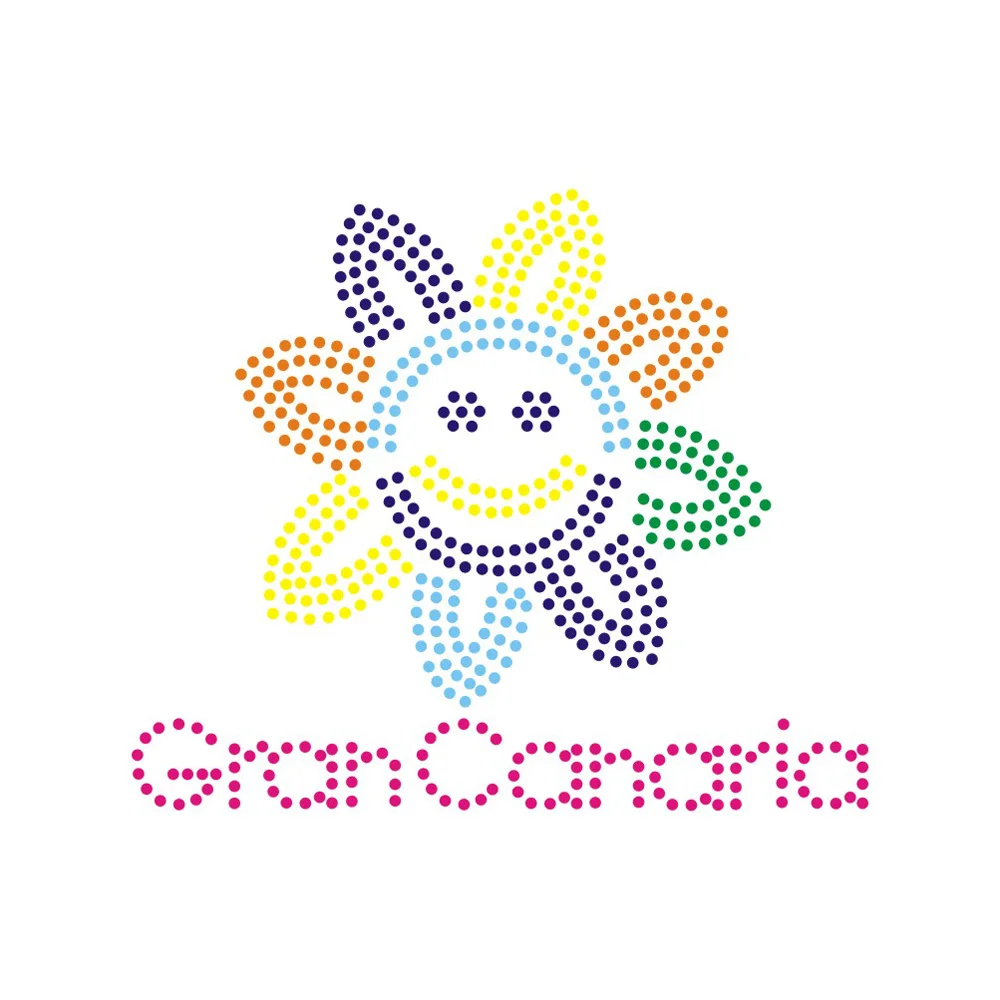 Custom Beautiful Flower Rhinestone Design Motifs Rhinestud Crystal Nailhead Bling Rhinestone Patches