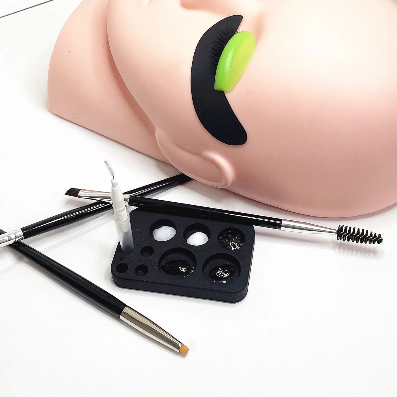 Multifunction Lash Lift and Tint Pallets Big Size Eyelash Lift Lotion Palette Brow Lamination and Tint Plate Private Label