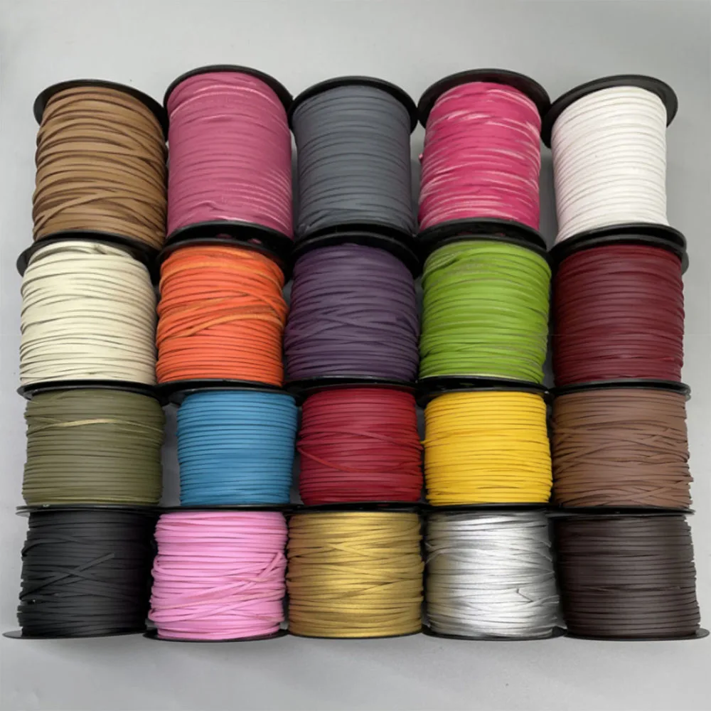 Wholesale 2.6mm PU Faux Suede Leather Cord Flower Bouquet Ties Necklace Rope Jewelry Accessories