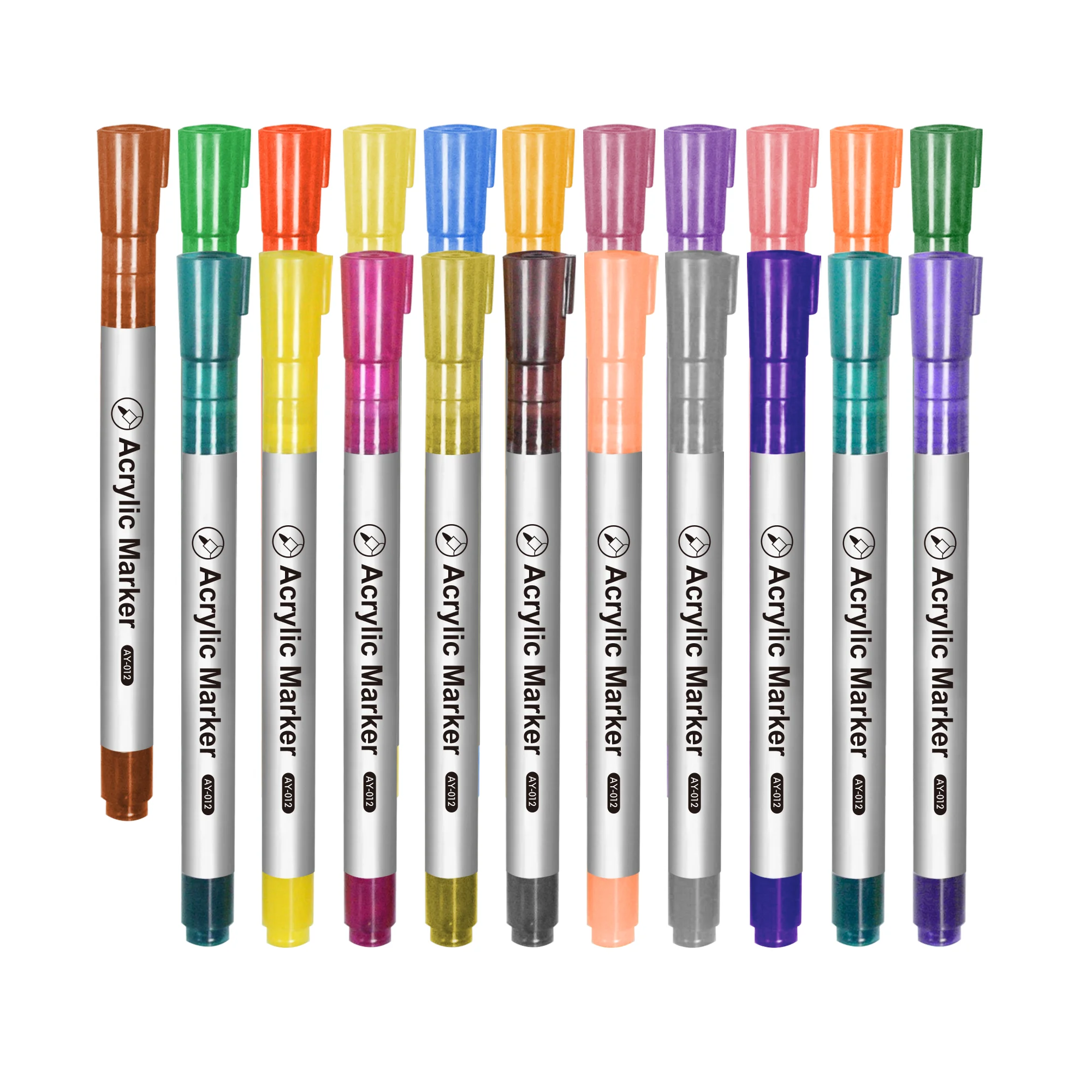 Acrylic Paint Marker 42 Colors Marker Pens for DIY Craft Projects Waterproof Paint Art Marker for Rock Painting Ceramic