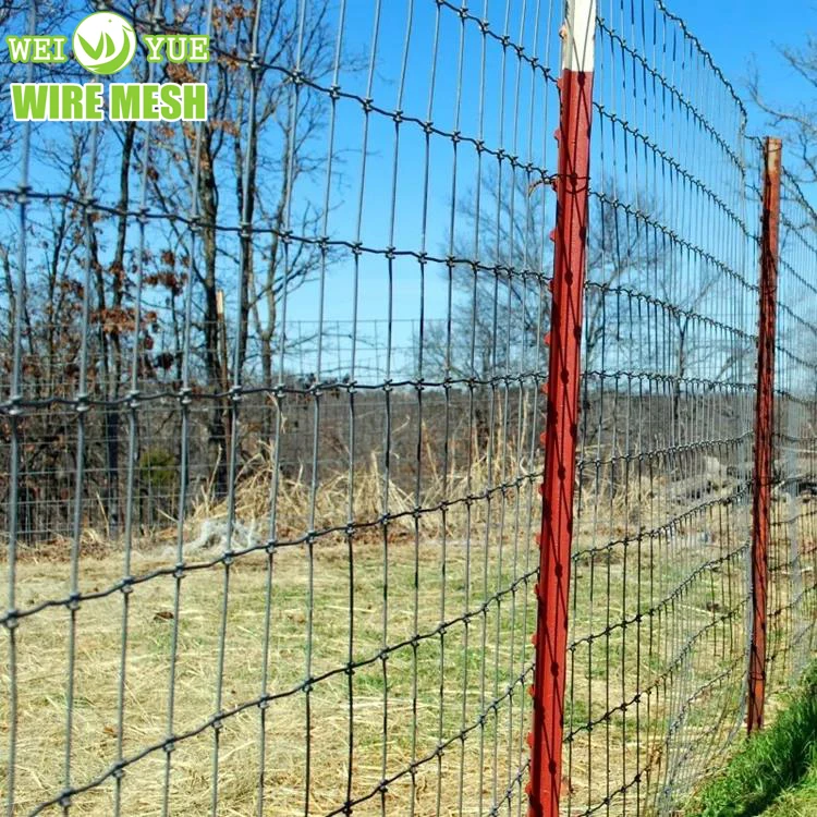 Hot dip galvanized wire grassland fences cattle sheep deer field  panels fencing