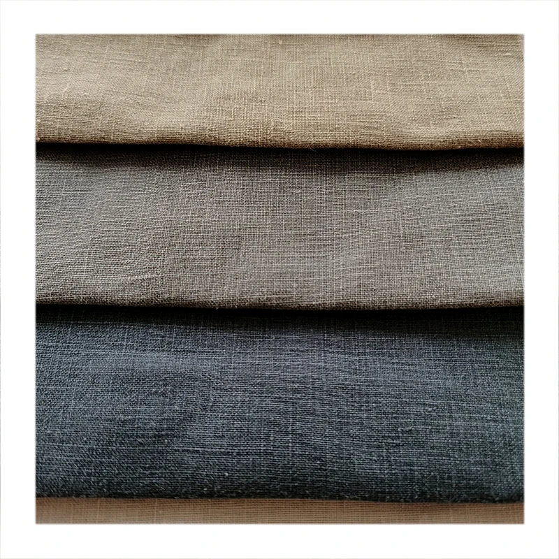 China Fashion 100%Linen Upholstery Fabric Luxury Living Room Furniture Fabric