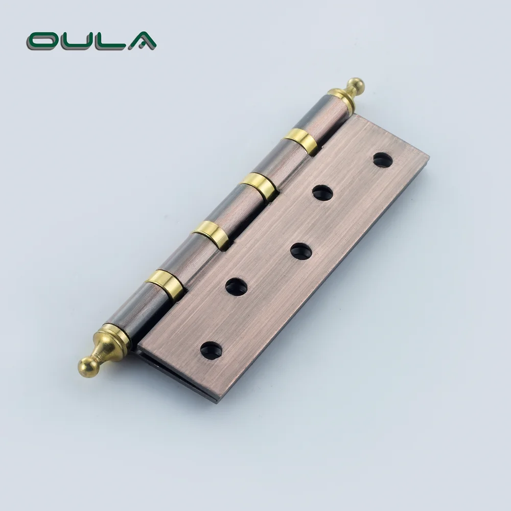 Antique copper color butt balls bearing pivot wood door hinges 5 inch  cabinet door pivot hinge