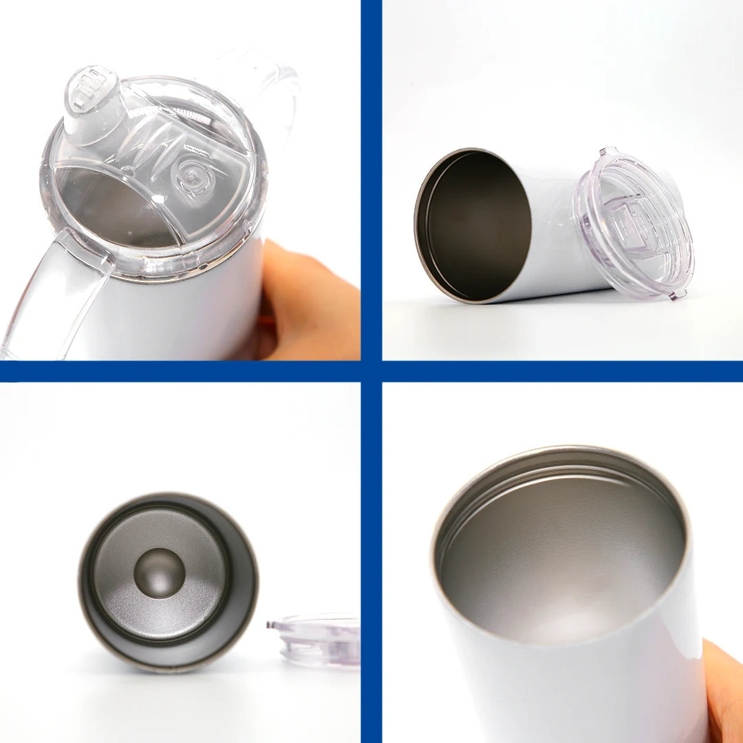 12 унций Детская кружка Бутылочка для молока воды без БФА крышки SK прямые сублимационные заготовки из нержавеющей стали