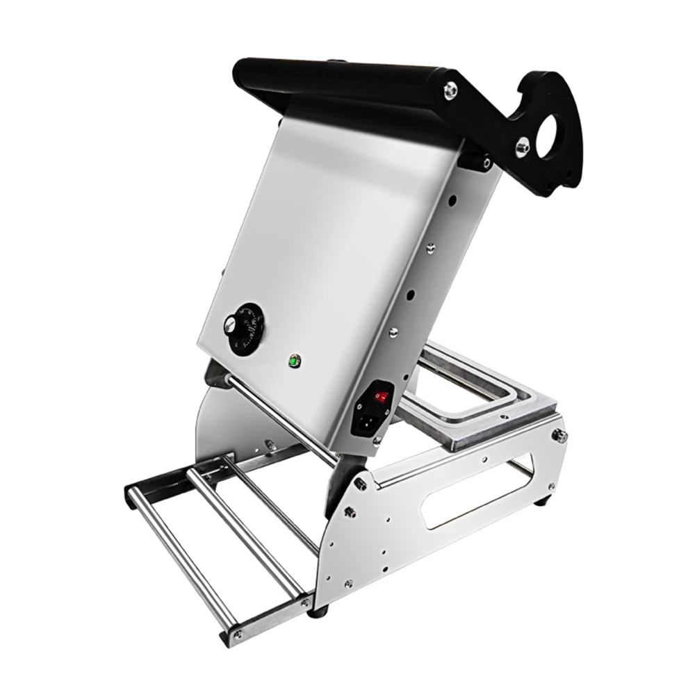 Manual Tray Sealer Packaging machine Plastic Food Container Sealing Meal Table Top Heat Tray Small Packing Machine