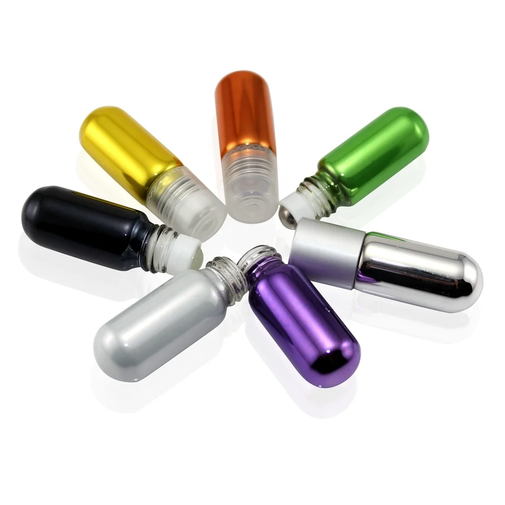 10ml heart printing vial refillable perfume atomizer mini spray empty aluminum glass bottle