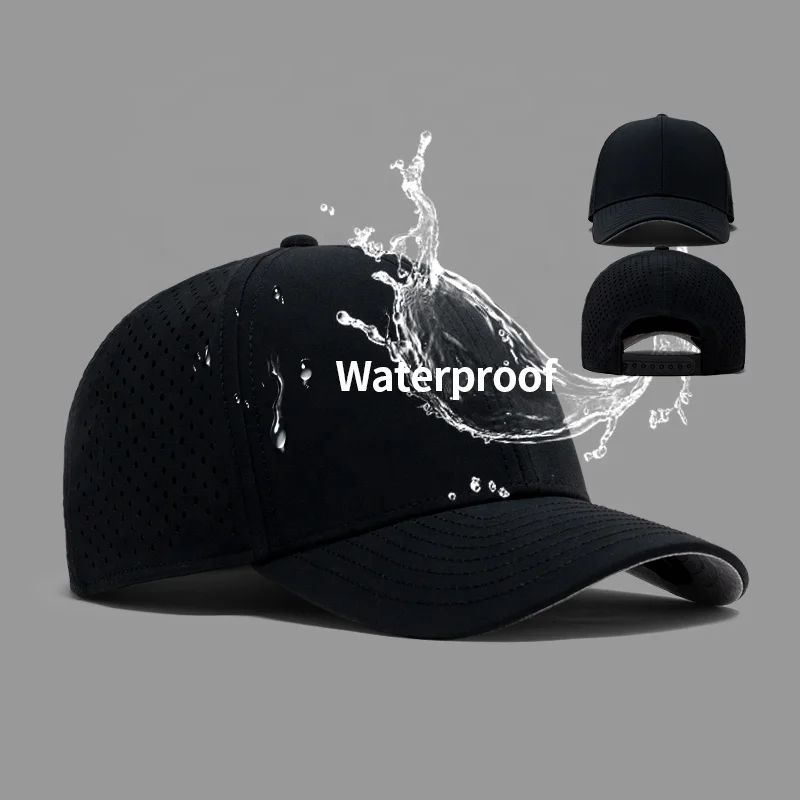 HS40 custom men blank black non-waterproof hats gorras Veracap plain waterproof baseball golf melin A-Game cap for man with logo