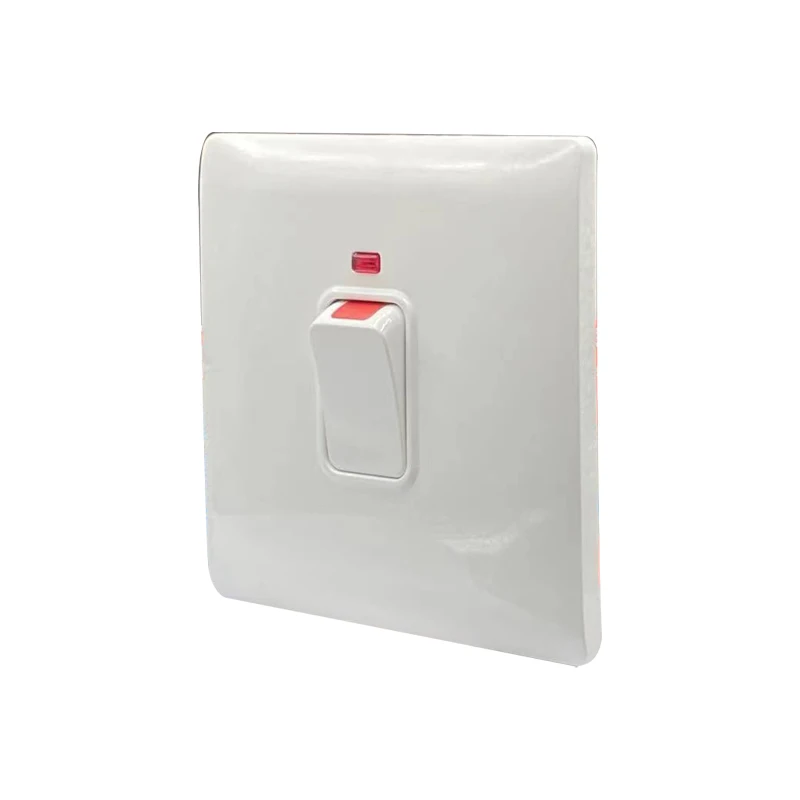 
Plastics 1gang 45A Switch with Neon Hot sale Wall Switch, British Standard 