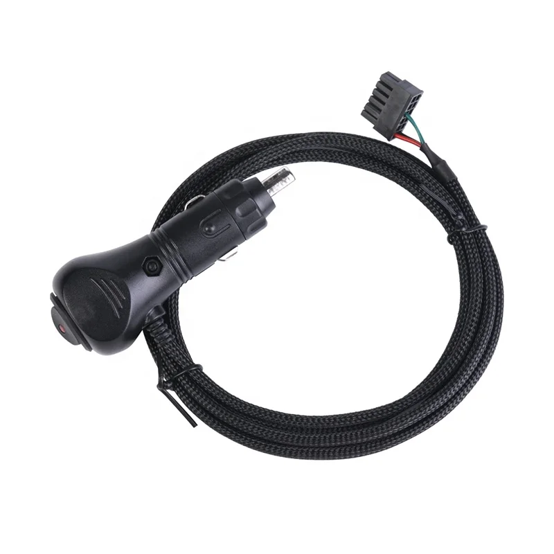 
4.2mm MOLEX 430251200 12pin housing to Cigarette lighter plug wire harness for car 