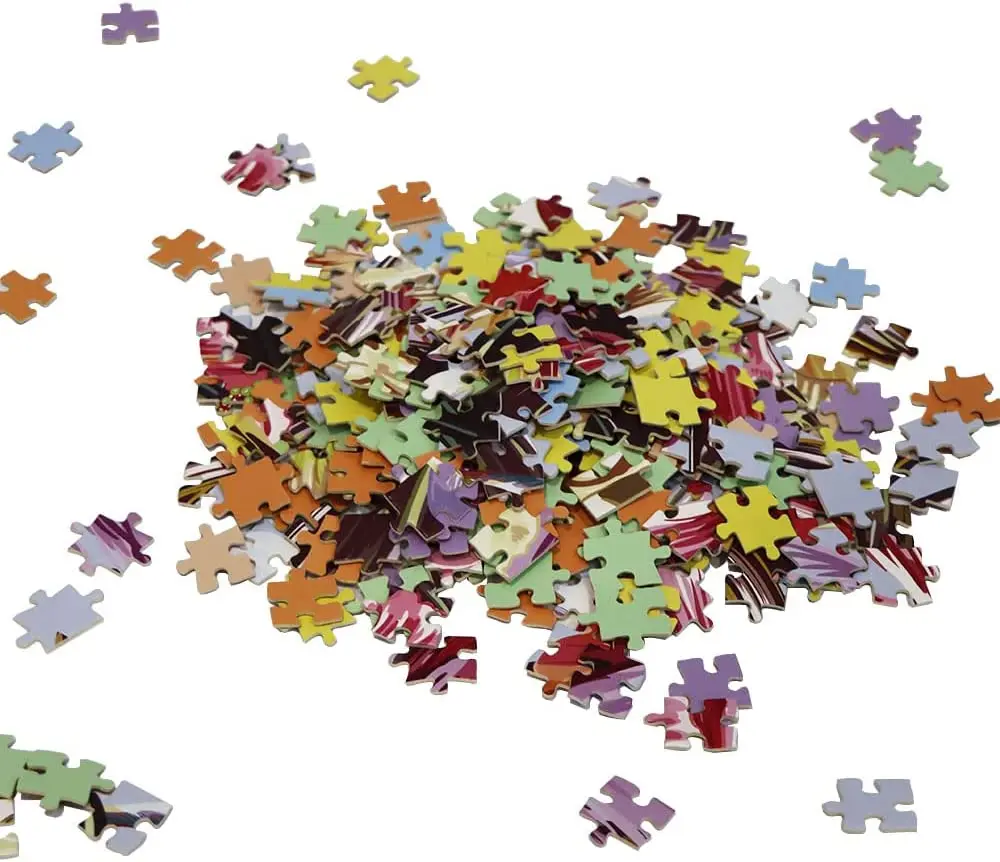 Custom 1000 Piece Paper Education Adult Game Puzzle Manufacture Jigsaw Puzzle Game 1000 Pieces Bird Paradise with Glue Sheets