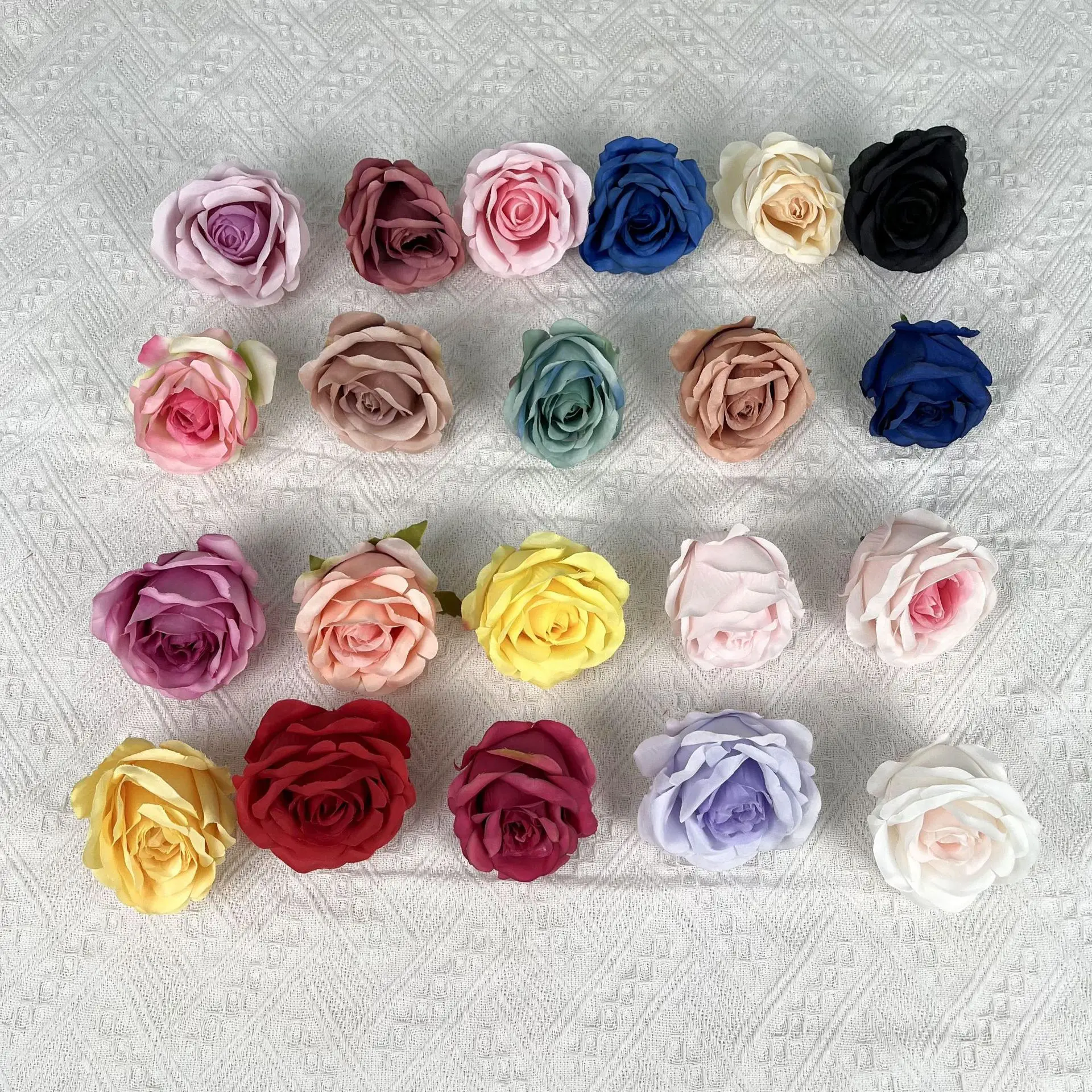 Big Rose Artificial Flower Head Quality simulated Flower Wall Waterfall Vine Decoration Versatile