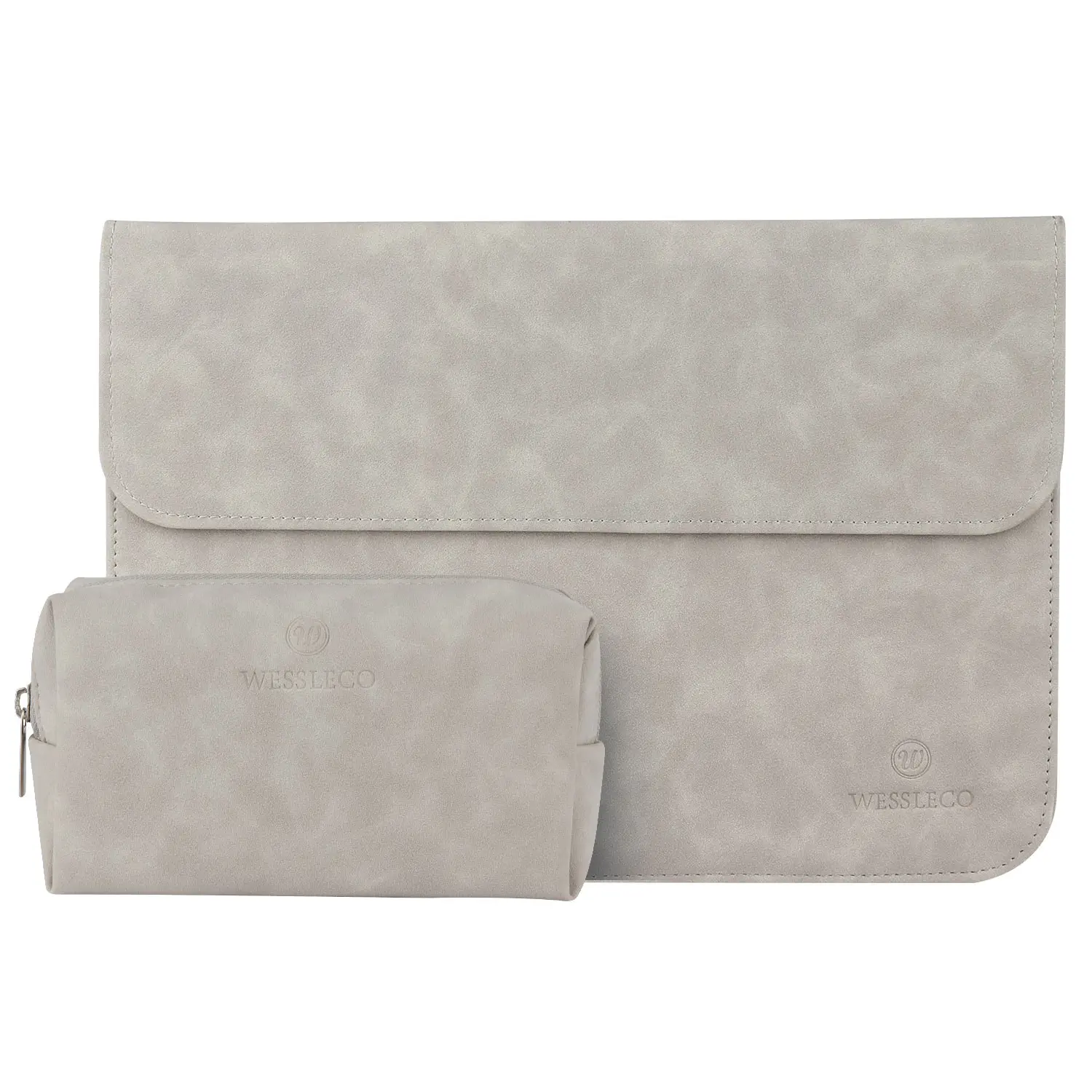 Wessleco waterproof custom Slim fashion pu leather laptop sleeve for Macbook Pro 13 Laptop Sleeve