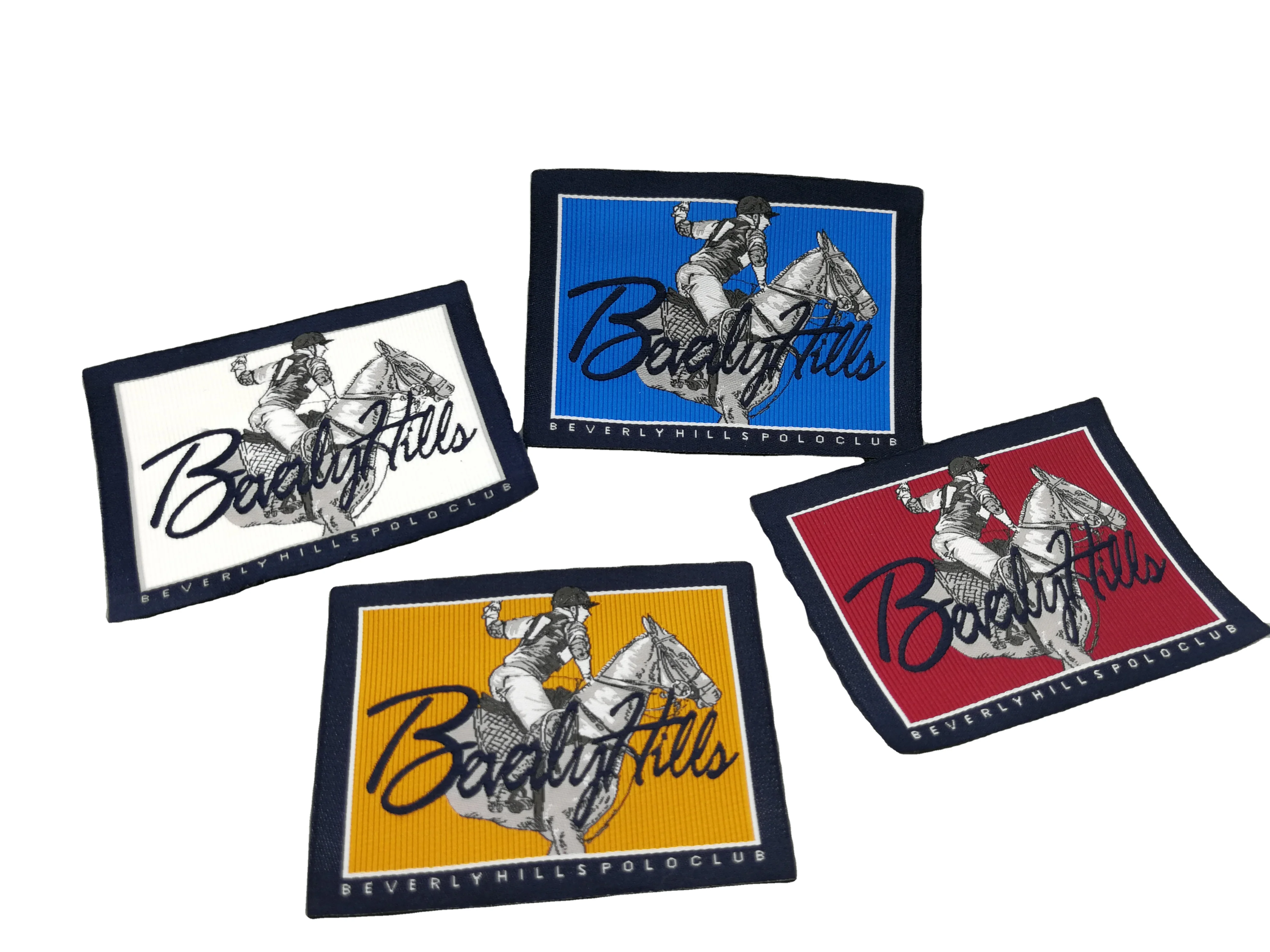 computerized damask woven label machine with end fold