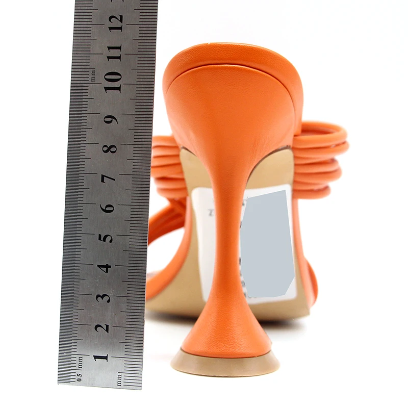 Women strap High Heel Mules Ladies Sexy Stiletto Heel Dress Party slippers