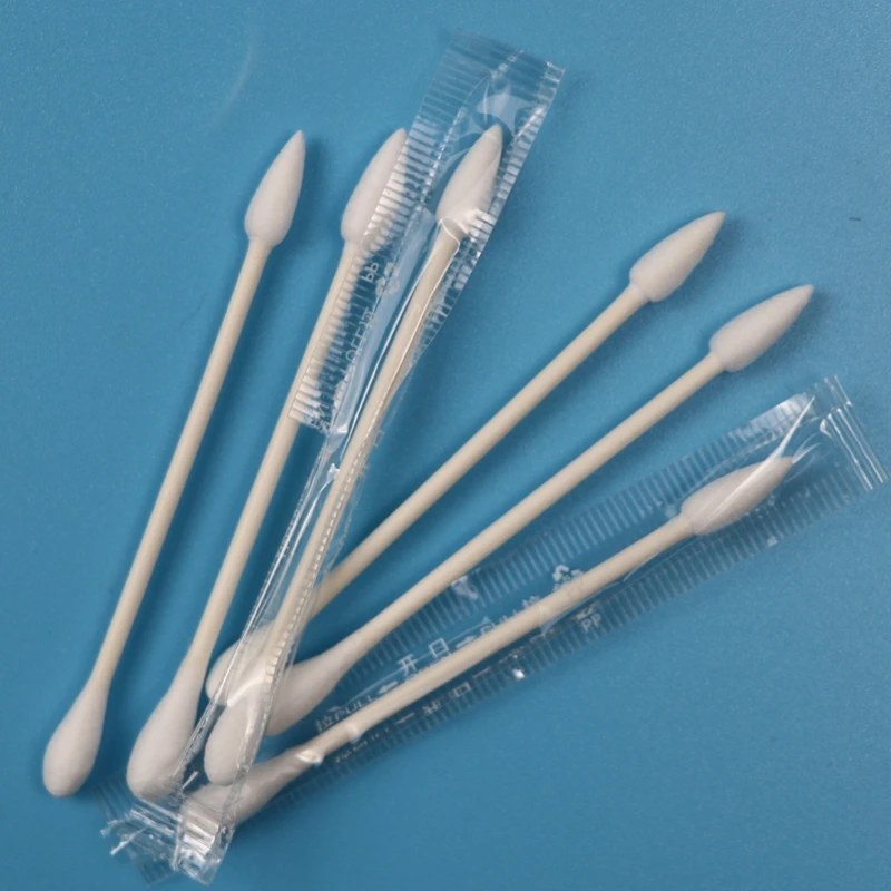 Индивидуальная обернутая бумажная палочка круглая и заостренная Qtips косметический ватный тампон для макияжа