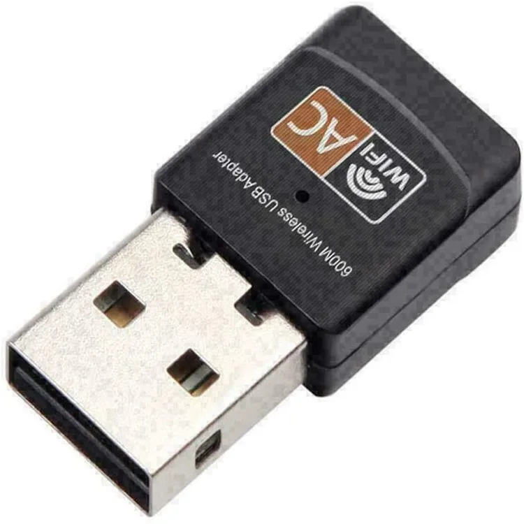  Wholesale 2.4/5Ghz 600Mbps Wireless USB WiFi Network Adapter AC Mini Wi-fi Receiver For