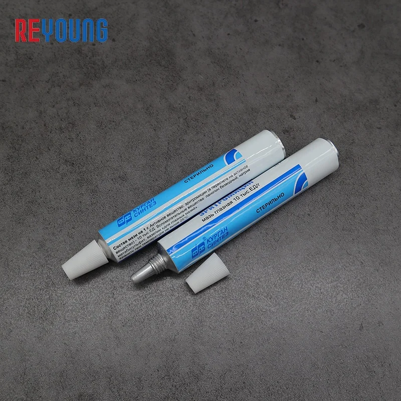 Factory Price OEM Aluminum Adhesive Glue Tube Custom Empty Cosmetic Soft Squeeze Tube
