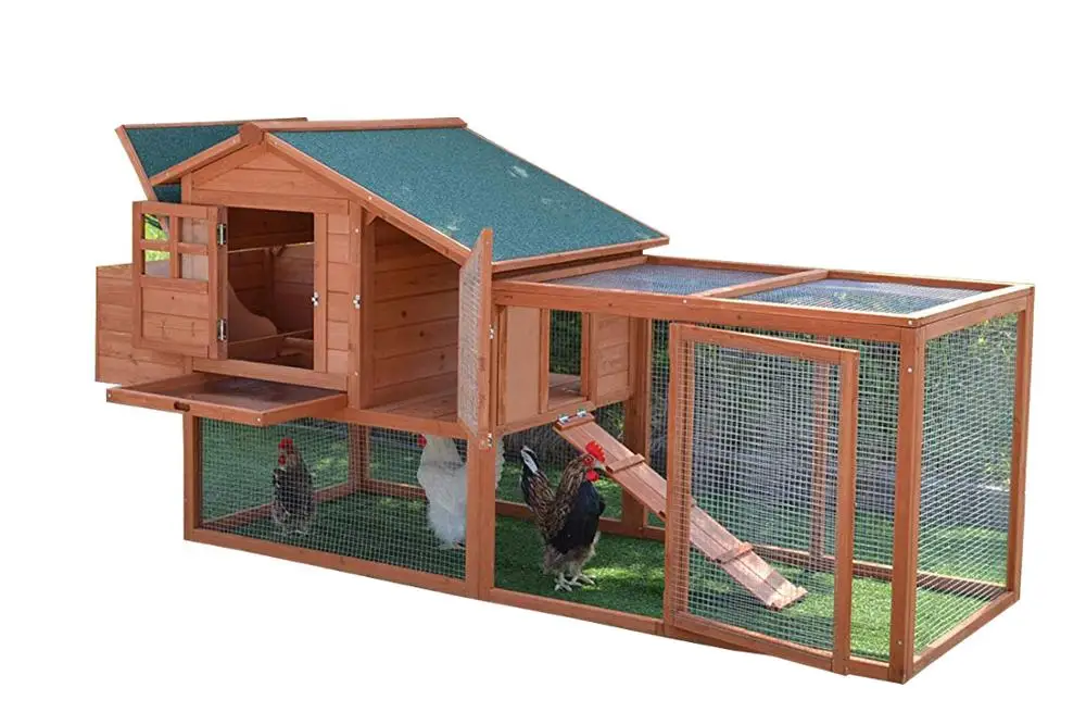 Wooden Cheap Pet Cages Wooden House Easy Clean Large Egg Laying Chicken Coop