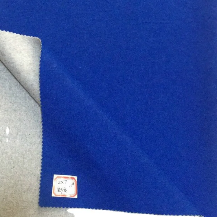 40% Wool Two different color 800g/m plain wool fabric for coats  Double sided wool fabric