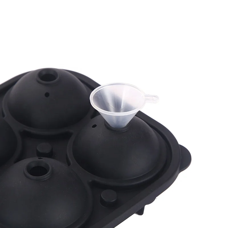 New Arrivals Food Grade 4 Cavities 3d Rose Shape silicone Ice cube Tray Silicone ice Cube tools Mold