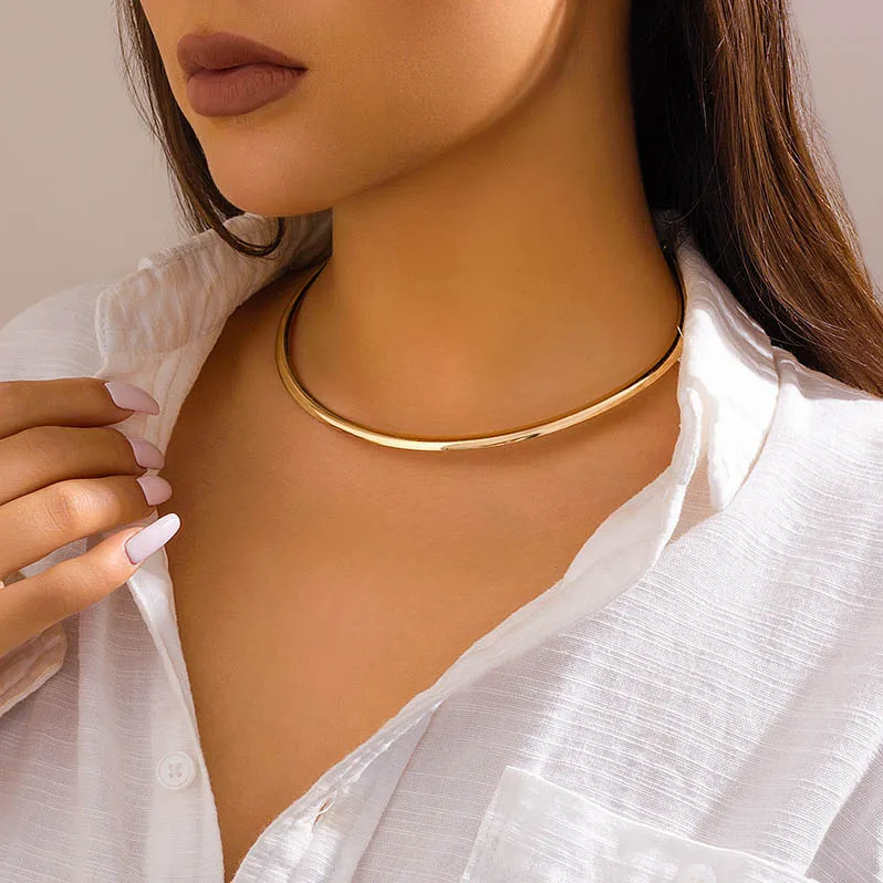 European and American Luxury Fashion Choker Chain Necklace Jewelry Women Necklaces Jewellery